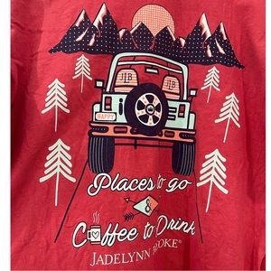 Jadelynn Brooke Jeep Coffee Long Sleeve Tee